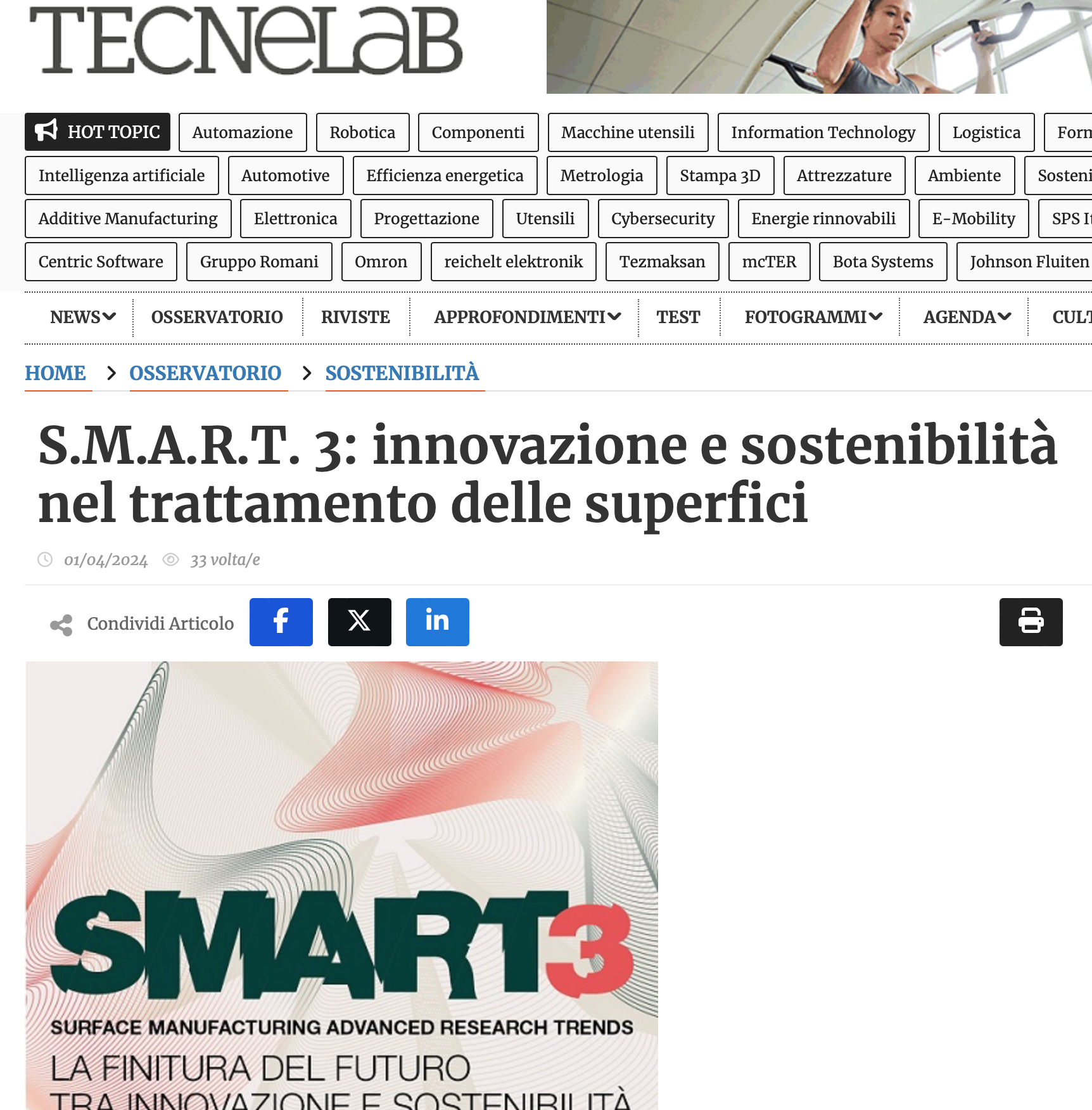 SMART 3 articolo tecnelab aprile 24