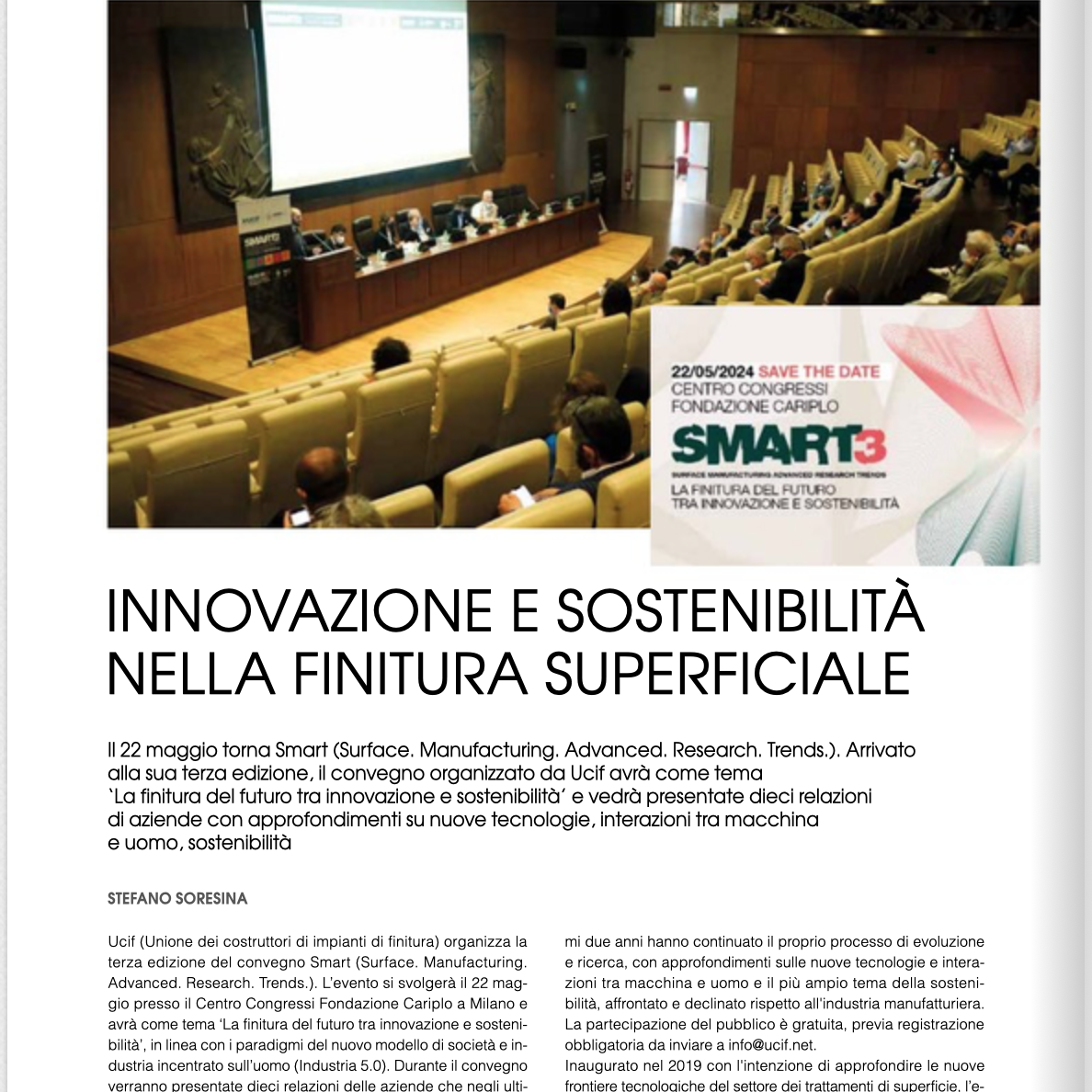 Articolo di RMO su SMART3