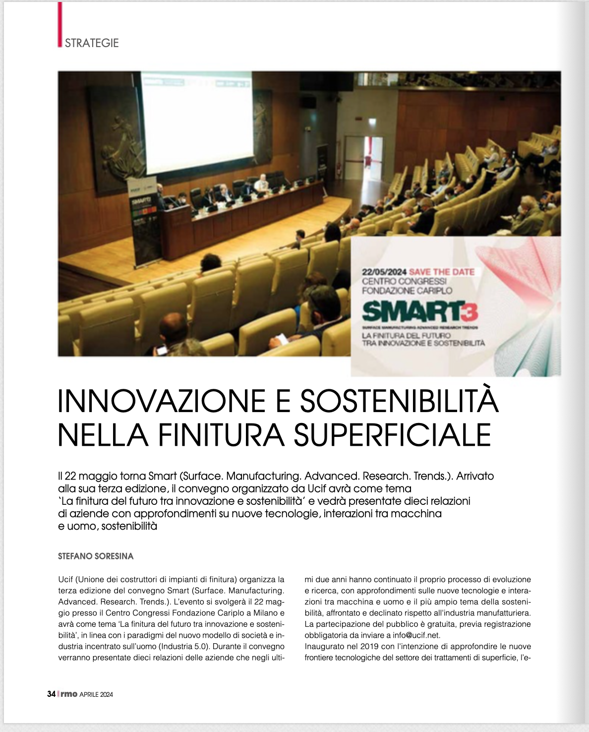 Articolo di RMO su SMART3